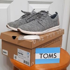 Toms Women's Del Rey Grey Marled Grey Jersey Shoes